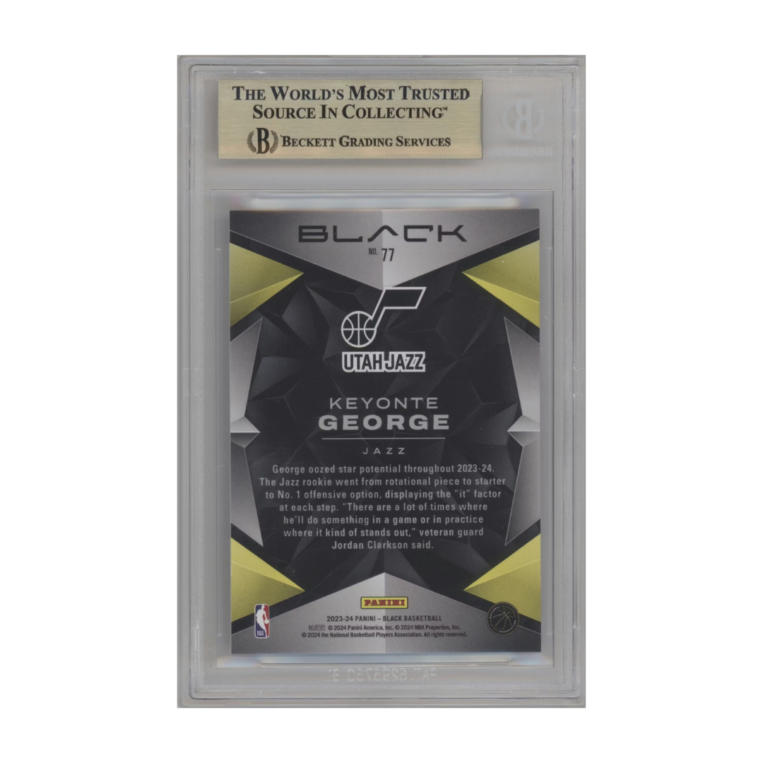 Keyonte George 2023-24 Panini Black Emerald FOTL #77 1/3 (BGS 9.5)