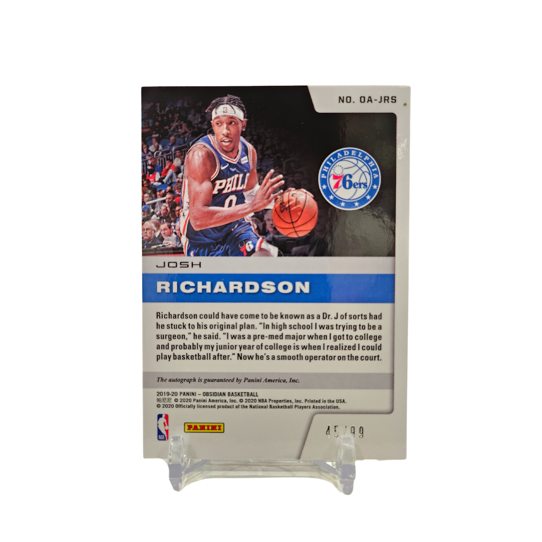 Josh Richardson Obsidian Onyx Autographs No. 0A-JRS 45/99