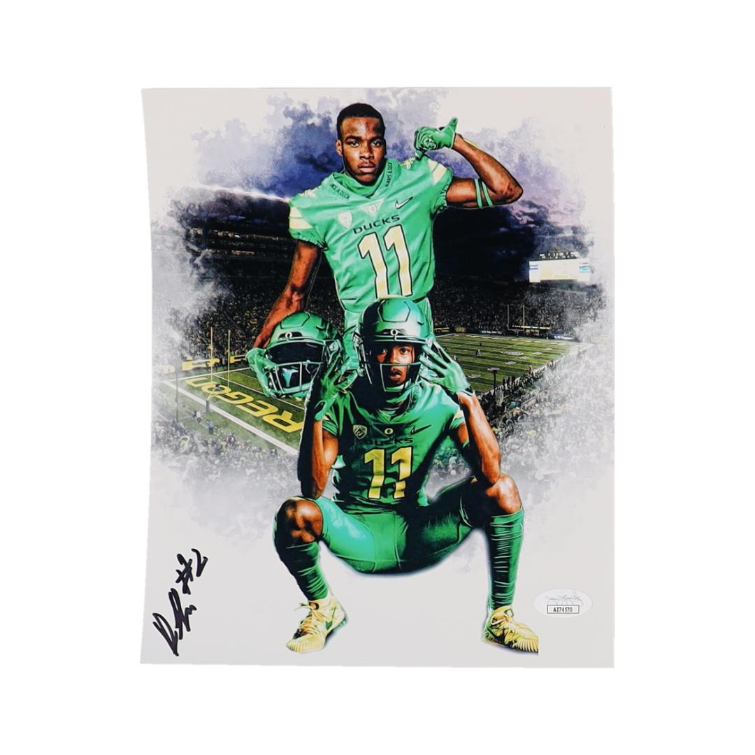 Dont'e Thornton Signed Oregon Ducks 8x10 Photo (JSA)