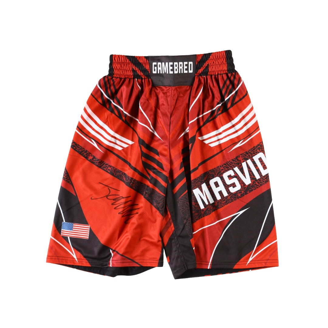 Jorge Masvidal Signed "Gamebred" Custom Fight Shorts (Beckett)
