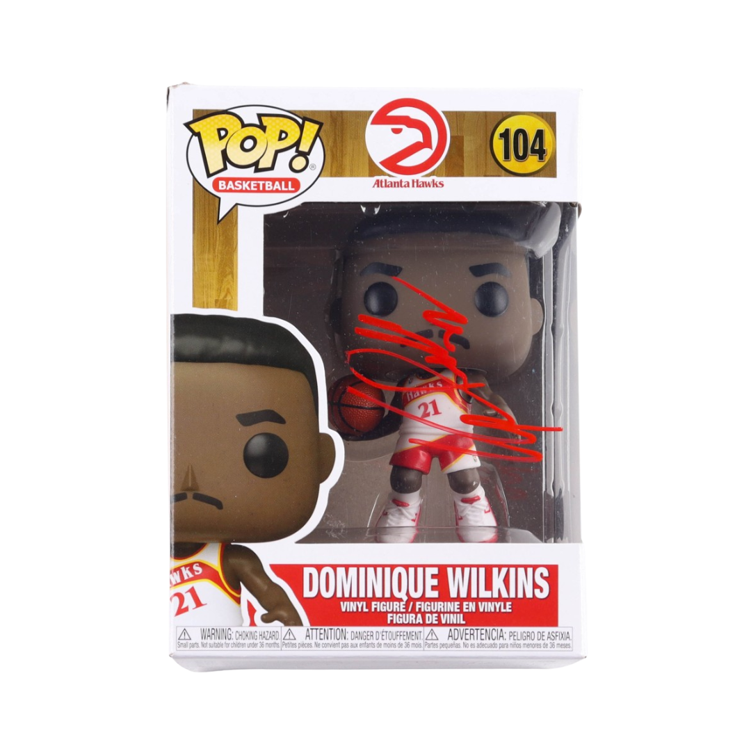 Dominique Wilkins Signed "Hawks" #104 Funko Pop! Vinyl Figure (Beckett)