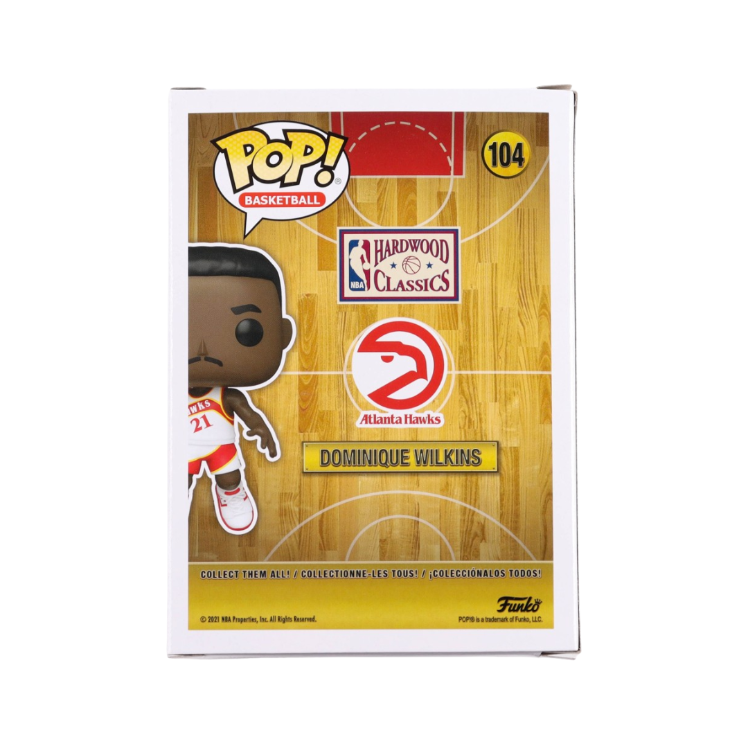 Dominique Wilkins Signed "Hawks" #104 Funko Pop! Vinyl Figure (Beckett)
