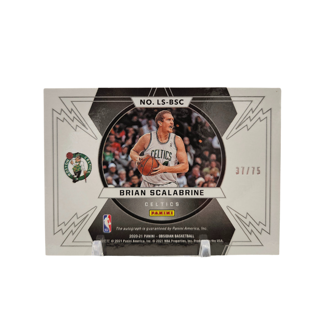 Brian Scalabrine Signed Obsidian Lightning Strike No. LS-BSC 37/75