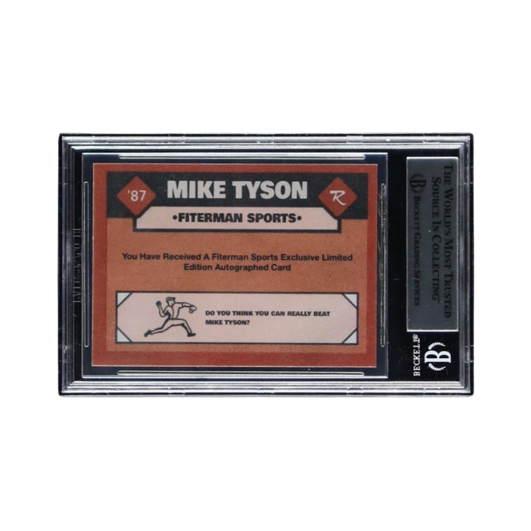 Mike Tyson Signed 2024 Fiterman Sports Trading Card (BGS)