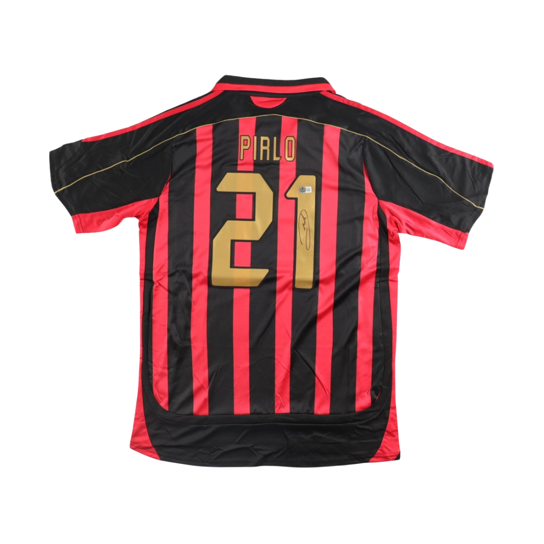 Andrea Pirlo Signed Adidas AC Milan Jersey (Beckett)
