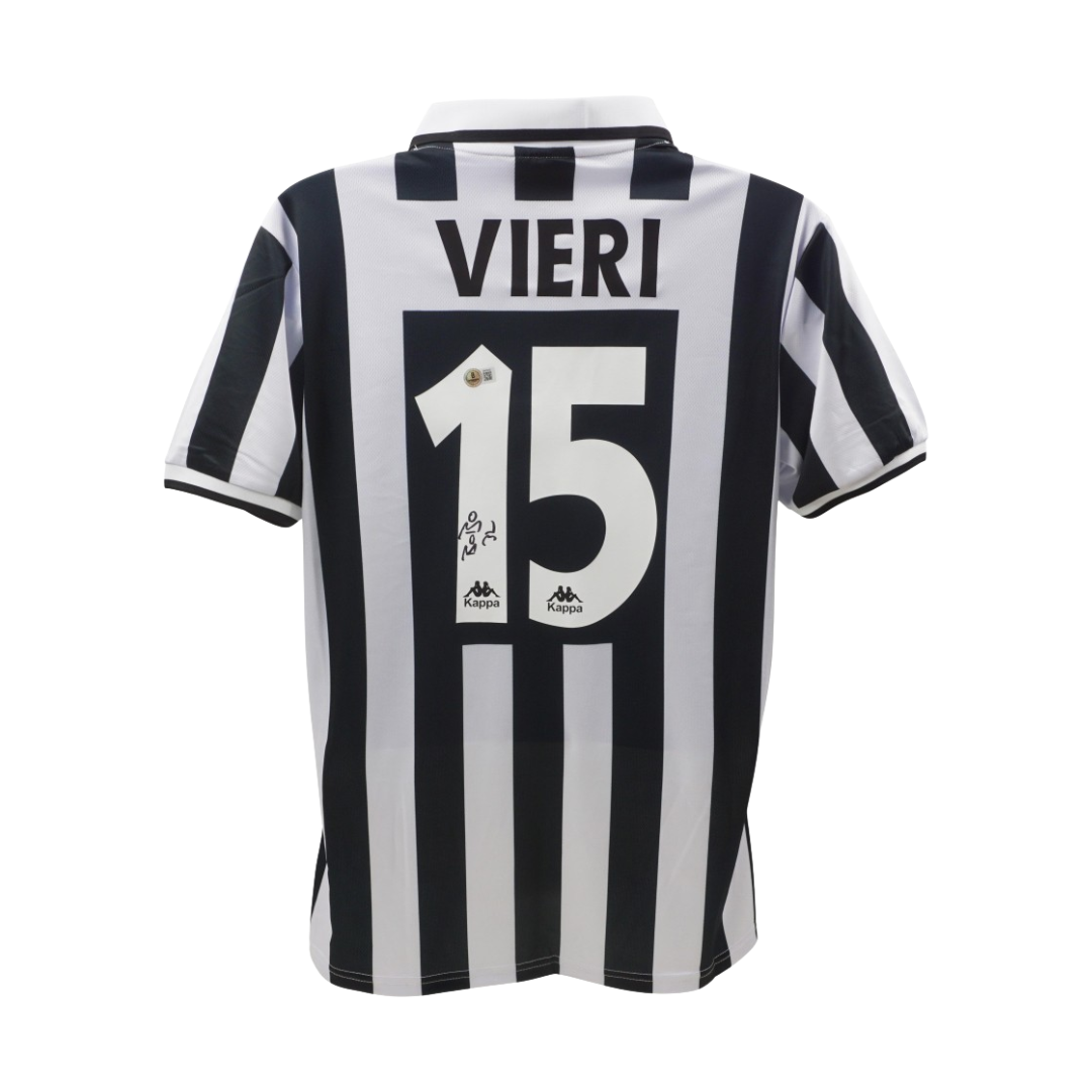 Chrisitan Vieri Signed Juventus Jersey (Beckett)