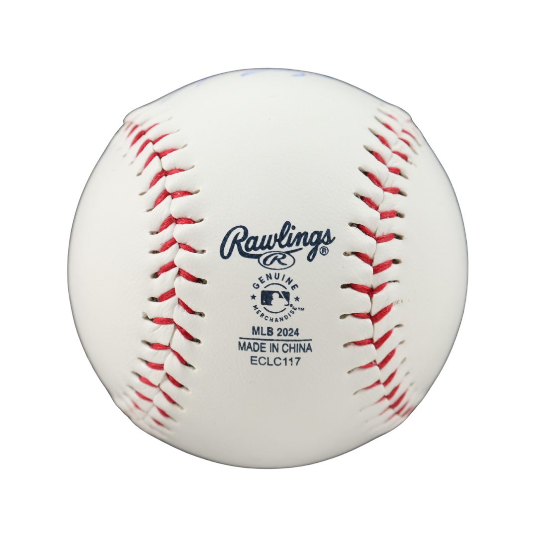 Austin Riley Signed OML Braves Logo Baseball (Beckett)