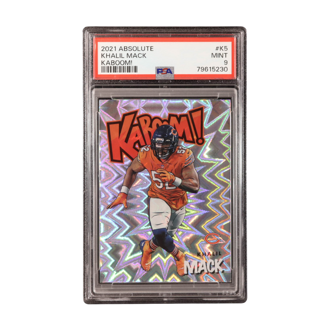 Khalil Mack 2021 Absolute Kaboom #5 (PSA 9)