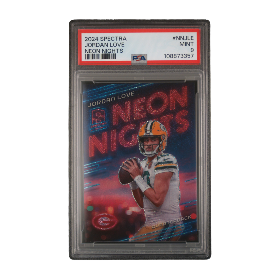 Jordan Love 2024 Spectra Neon Lights #NNJLE PSA 9