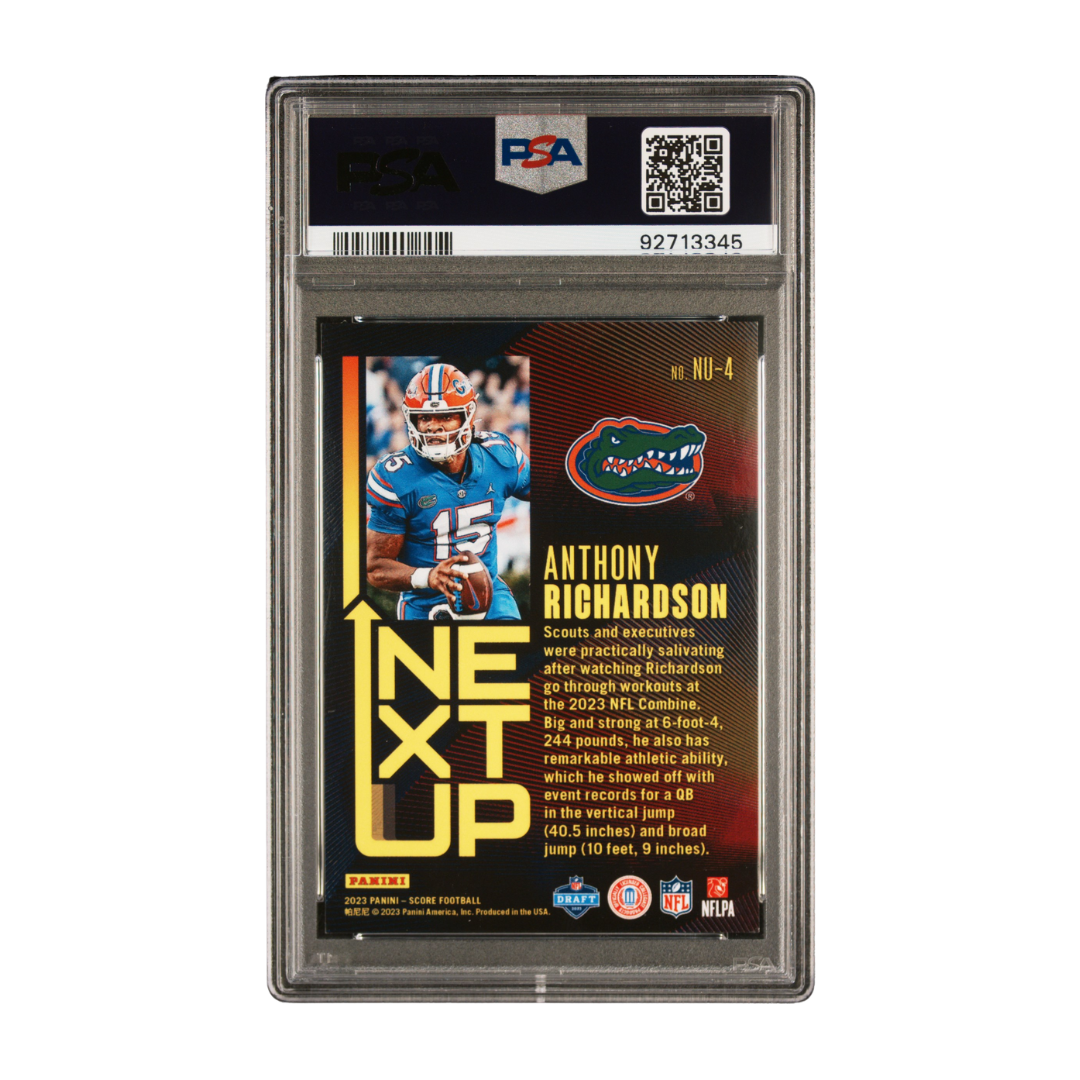 Anthony Richardson 2023 Score Next Up #NU4 PSA 9