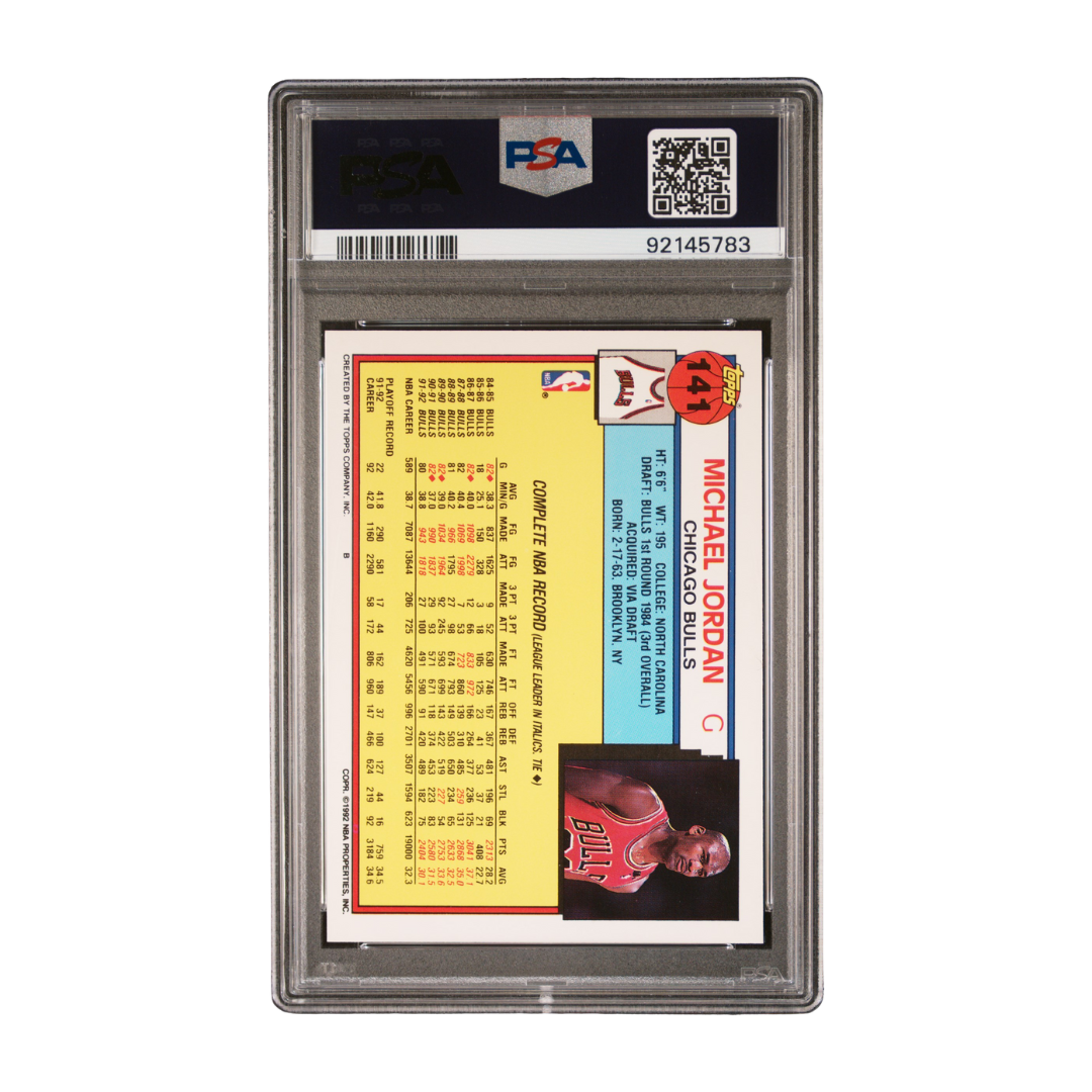 Michael Jordan 1992 Topps #141 PSA 9