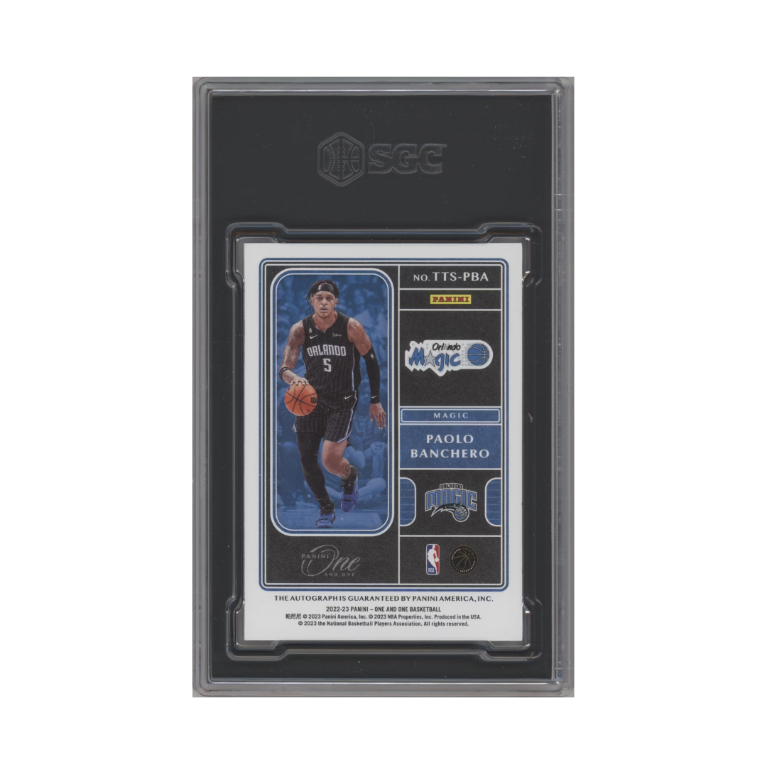 Paolo Banchero 2022-23 Panini One & One Team Titan Signatures Blue #TTS-PBA 21/49