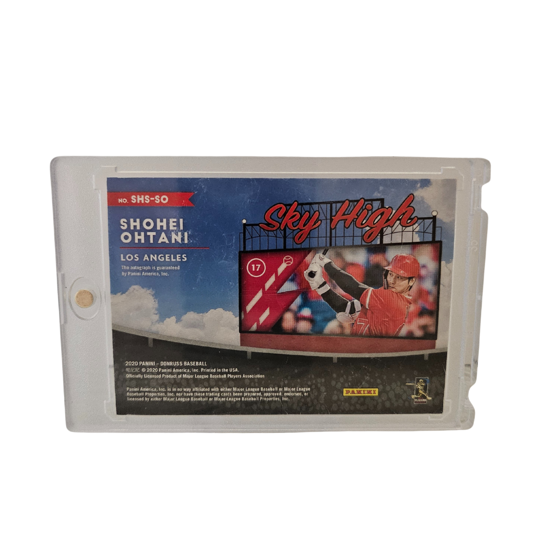 Shohei Ohtani 2020 Panini Donruss Sky High Auto No. SHS-SO