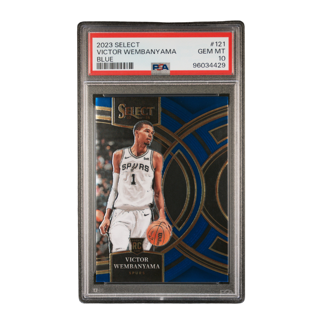 Victor Wembanyama 2023 Select Blue #121 PSA 10