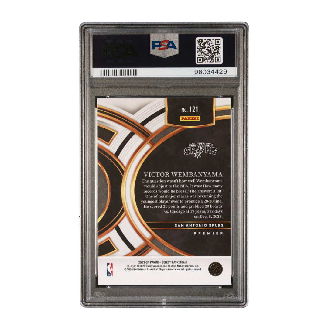 Victor Wembanyama 2023 Select Blue #121 PSA 10