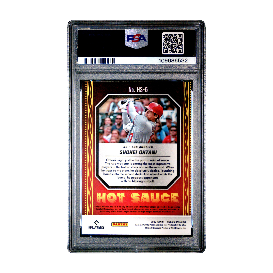 Shohei Ohtani 2022 Mosaic Hot Sauce #HS6 PSA 10