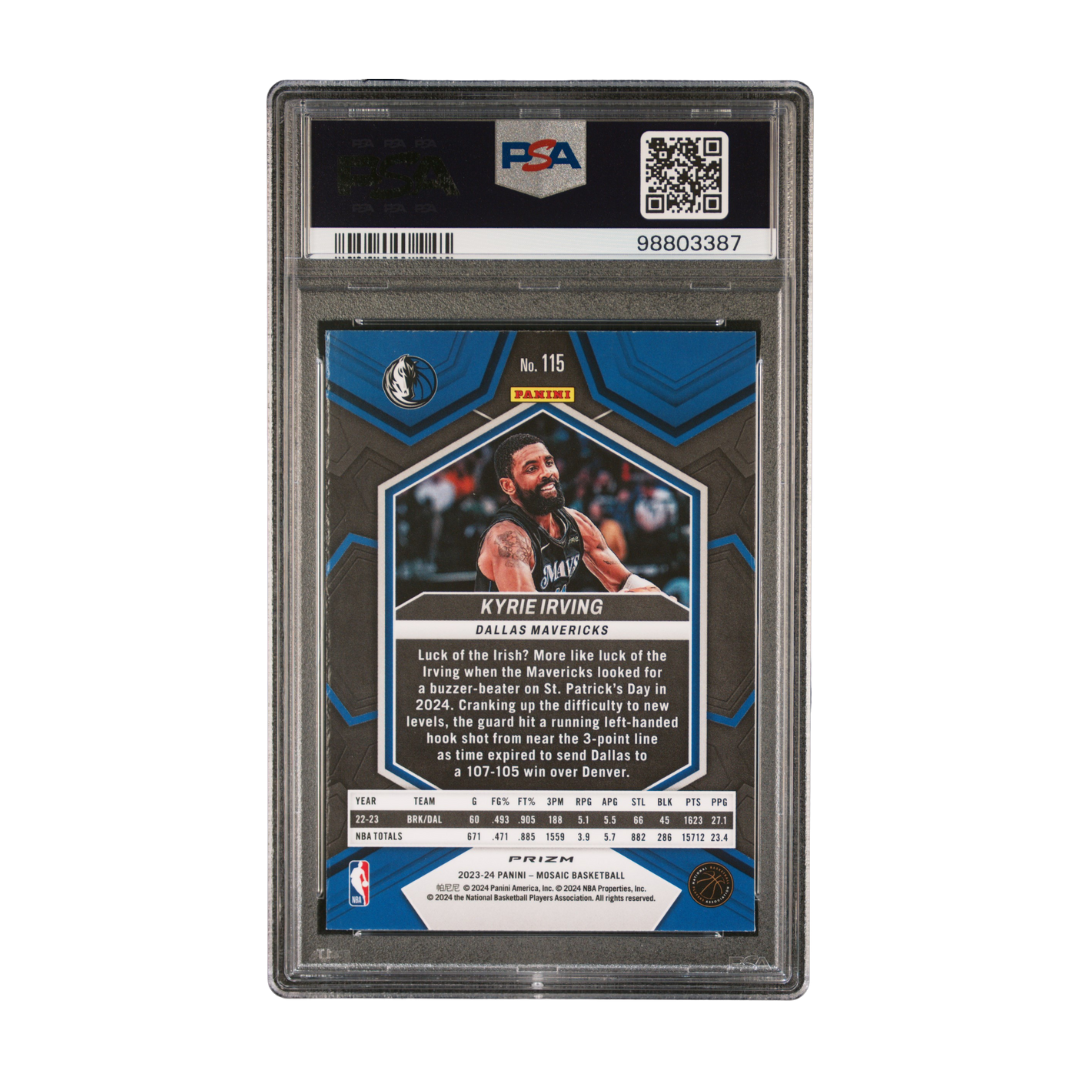 Kyrie Irving 2023 Mosaic Genesis #115 PSA 9