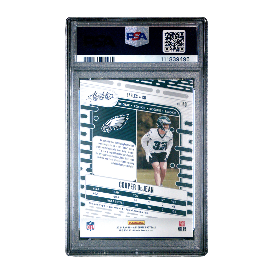 Cooper DeJean 2024 Absolute Signature #140 PSA 10
