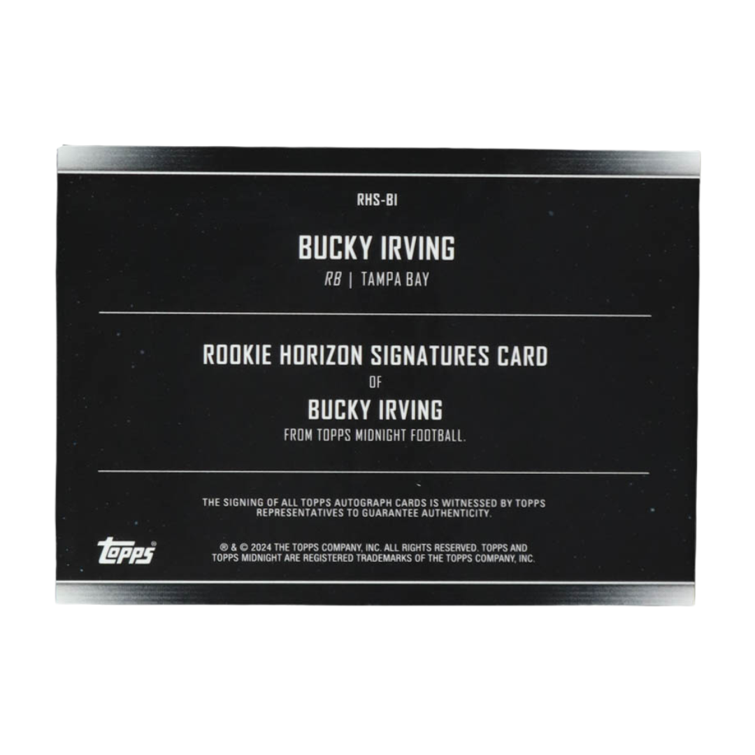 Bucky Irving 2024 Topps Midnight Rookie Horizon Signatures #RHSBI RC