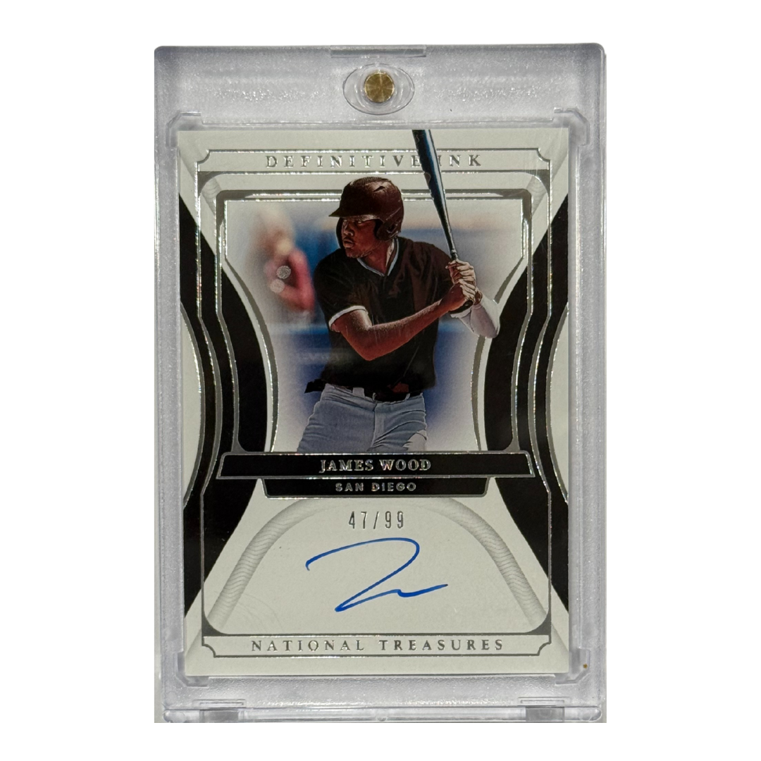 James Wood 2022 Panini National Treasures Definitive Ink Auto No. DI-JW 47/99