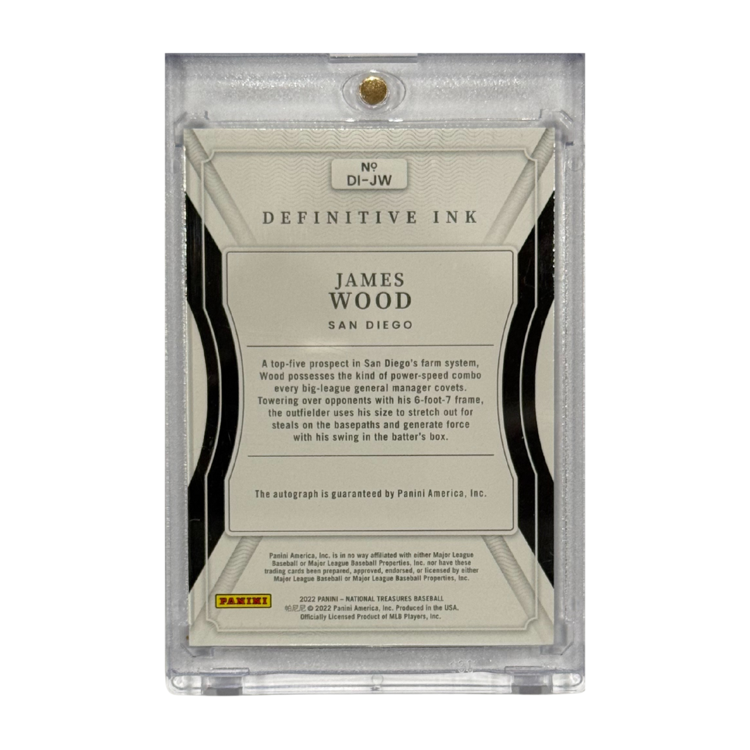 James Wood 2022 Panini National Treasures Definitive Ink Auto No. DI-JW 47/99