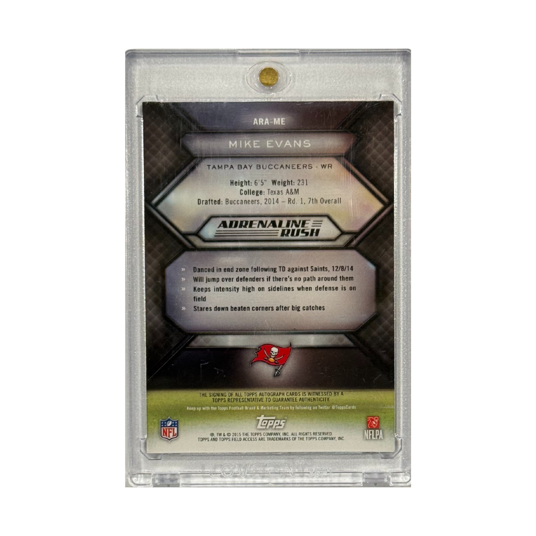 Mike Evans 2015 Topps Adrenaline Rush Auto No. ARA-ME