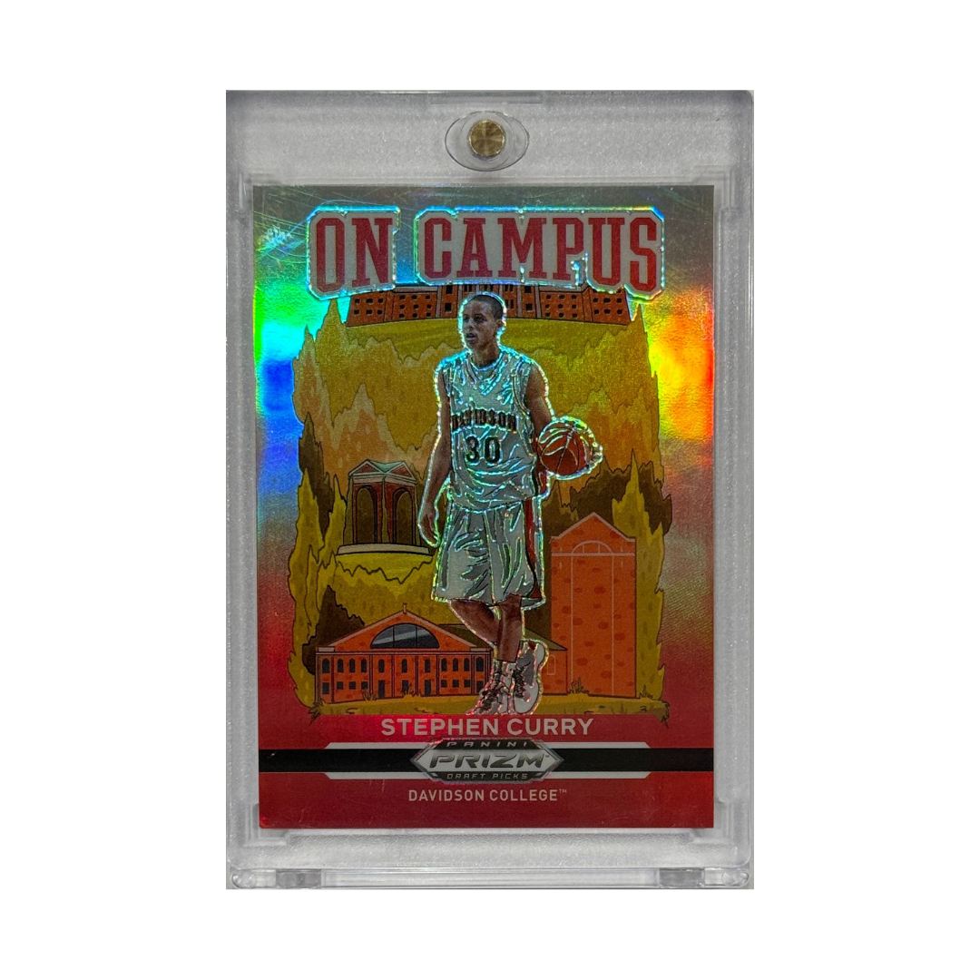 Stephen Curry 2021 Panini Prizm Draft Picks On Campus No. 14