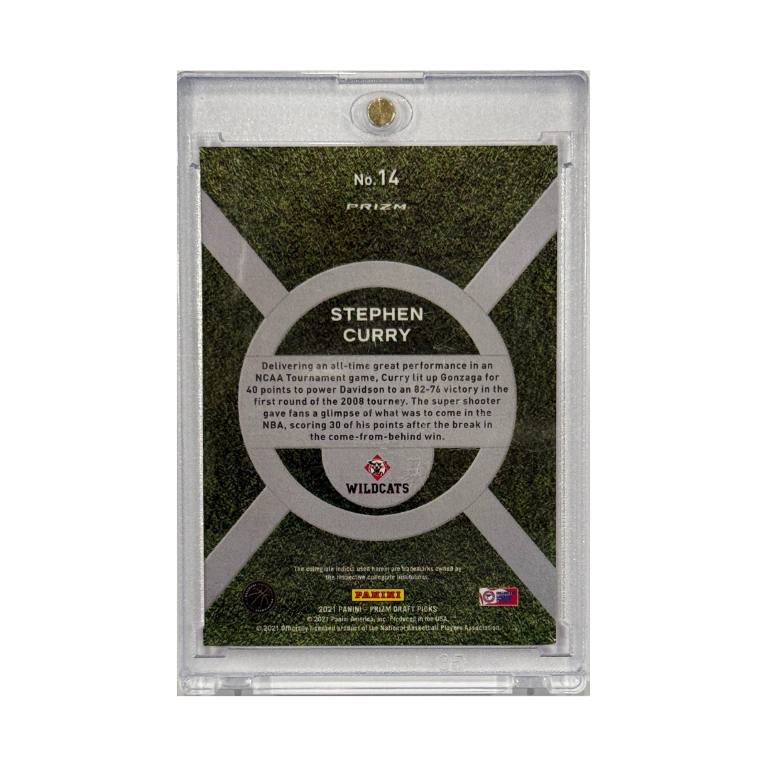 Stephen Curry 2021 Panini Prizm Draft Picks On Campus No. 14