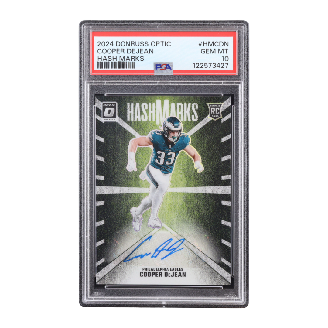 Cooper DeJean 2024 Donruss Optic Hash Marks #33 RC (PSA 10)