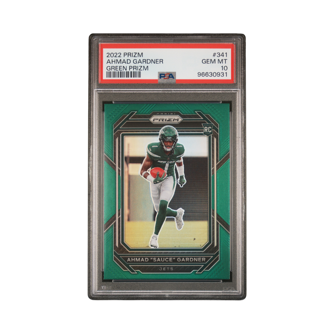 Ahmad "Sauce" Gardner 2022 Green Prizm #341 (PSA 10)