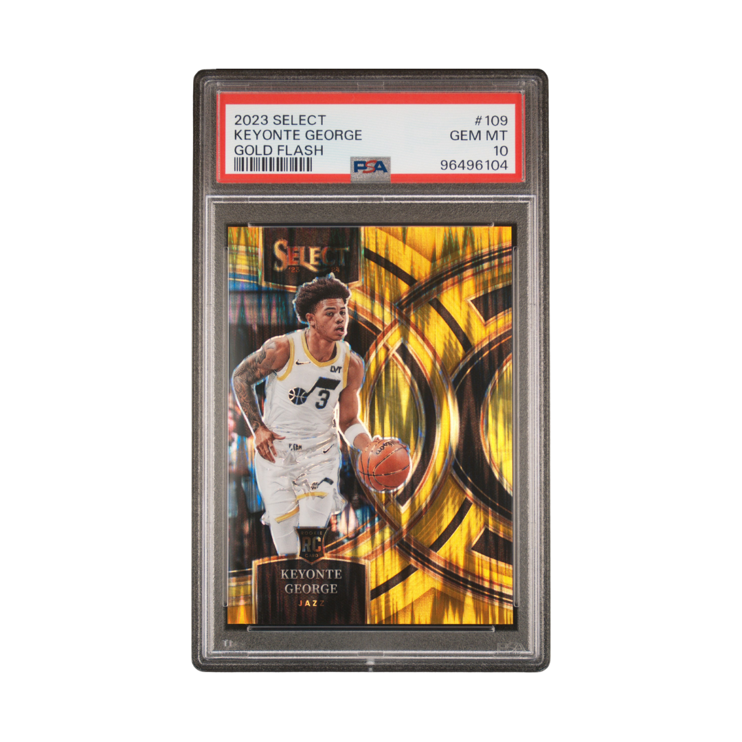 Keyonte George 2023 Select Gold Flash #109 5/10 (PSA 10)