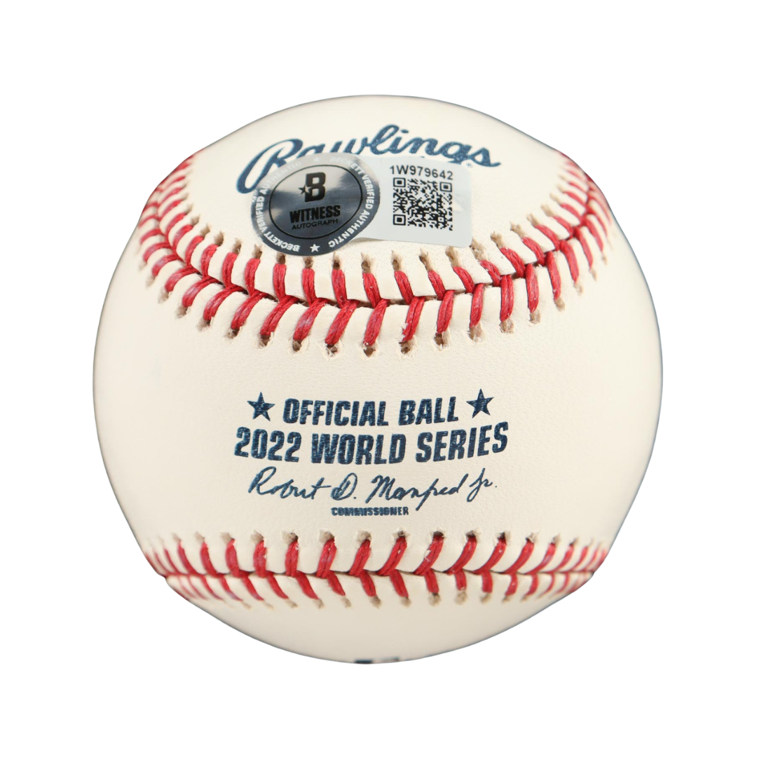 Alex Bregman Signed 2022 World Series Baseball (Beckett)