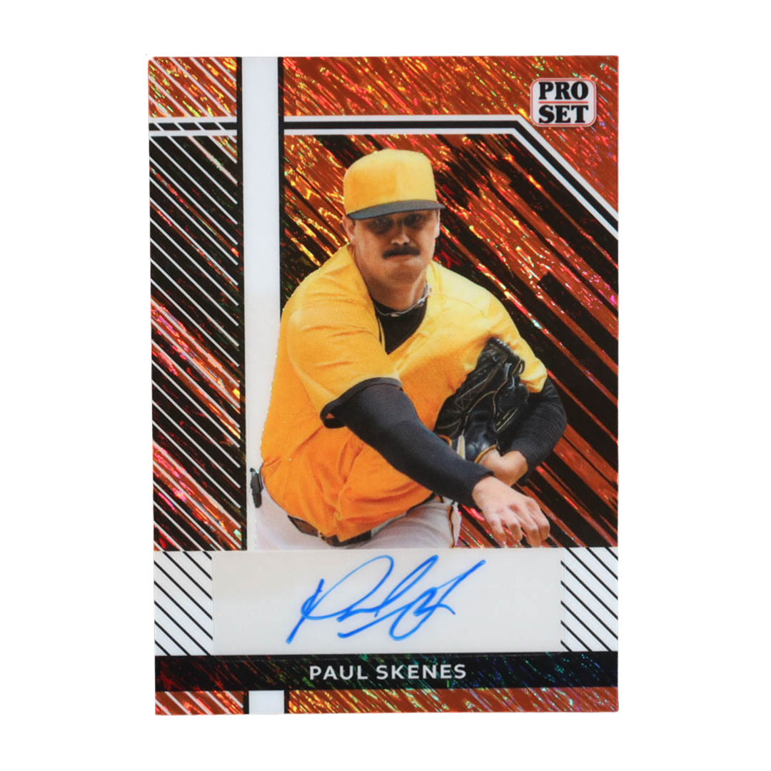 Paul Skenes 2024 Leaf Pro Set Autographs Orange Shimmer #PSAPS1 RC #7/8