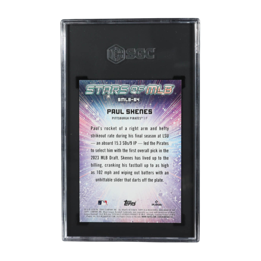 Paul Skenes 2024 Topps Stars of MLB Black #SMLB64 #13/25 RC (SGC 10)