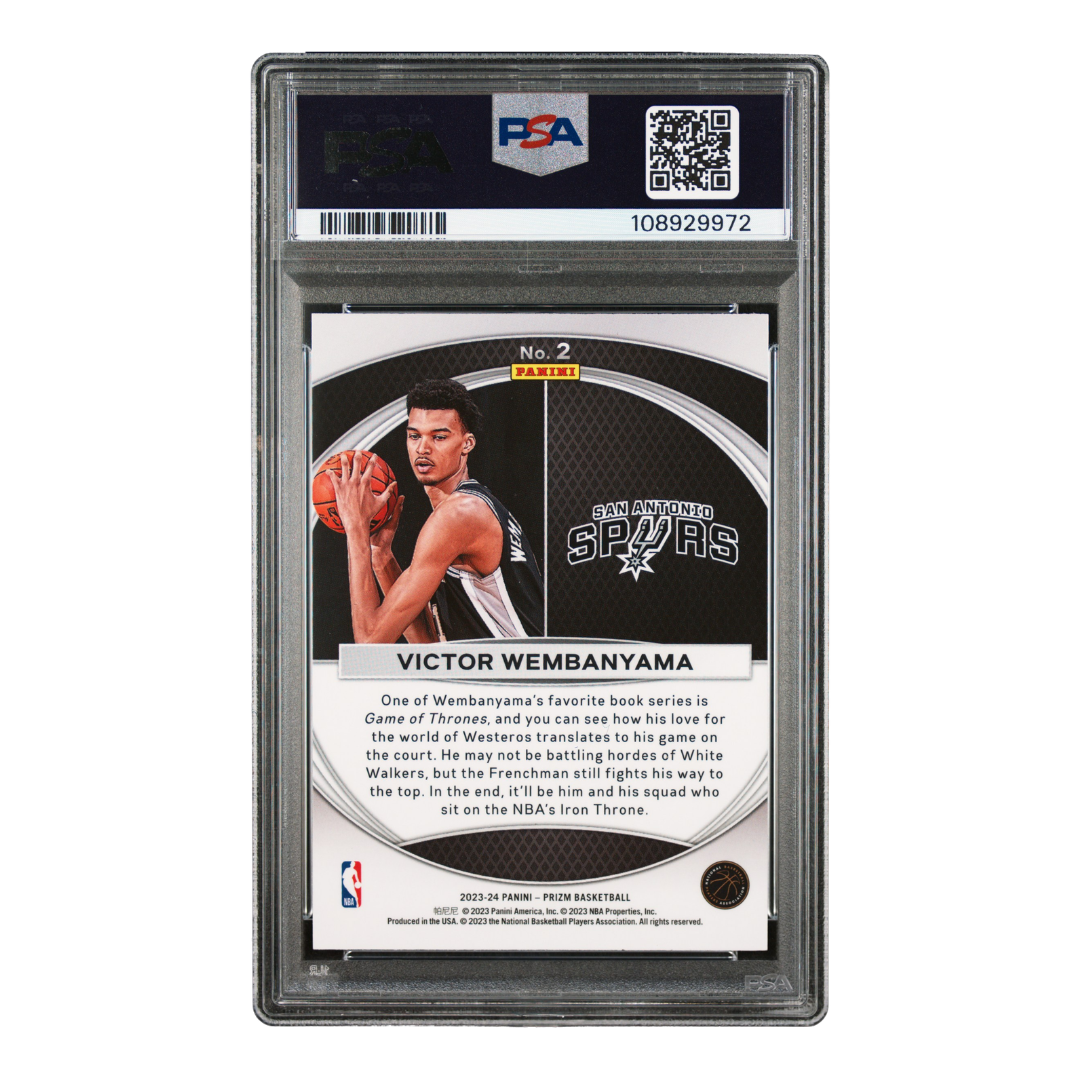 Victor Wembanyama 2023 Prizm Global Reach #2 (PSA 8)