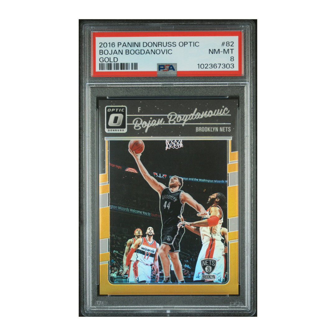 Bojan Bogdanovic 2016 Panini Donruss Optic Gold #82 9/10 (PSA 8)