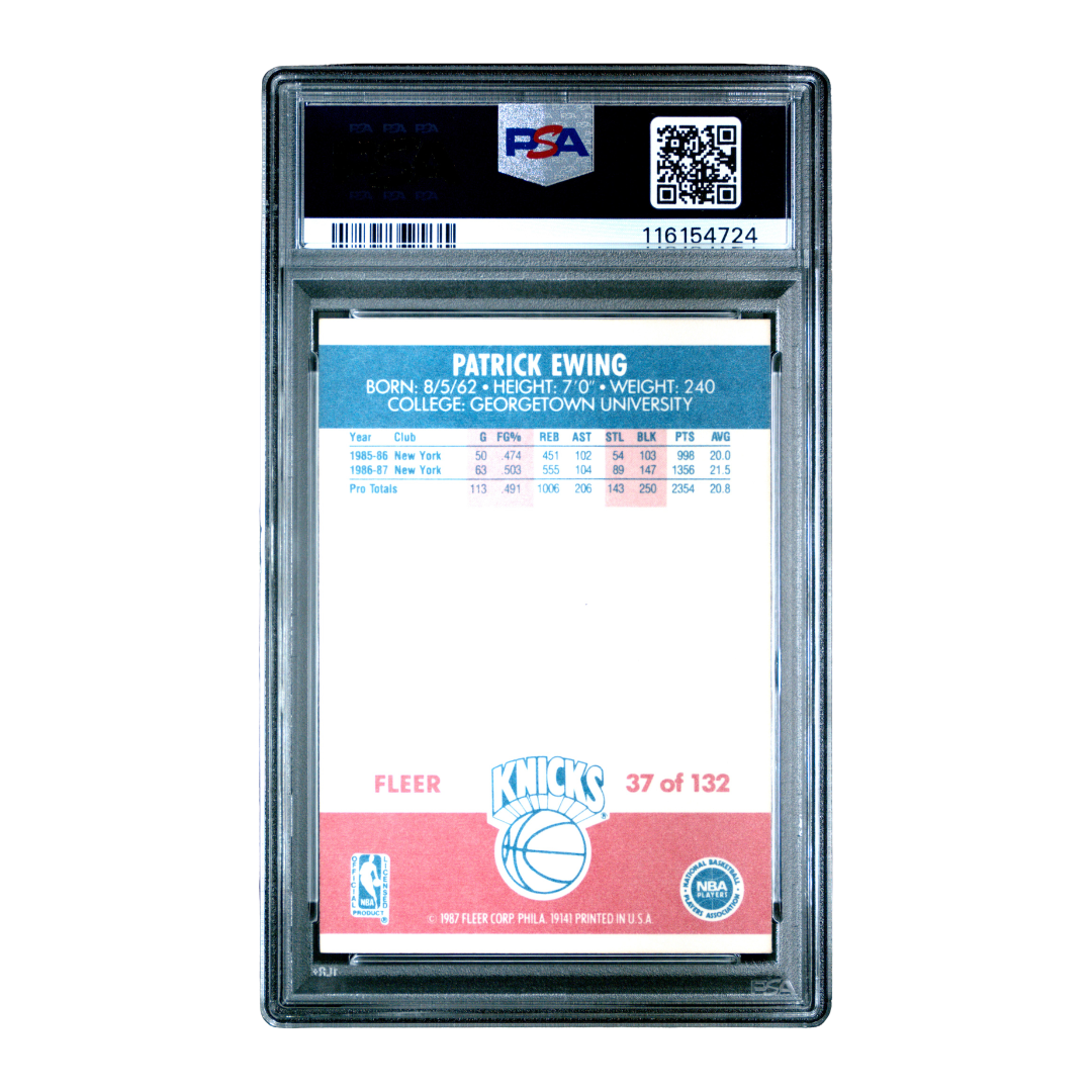 Patrick Ewing 1987 Fleer #37 (PSA 8)