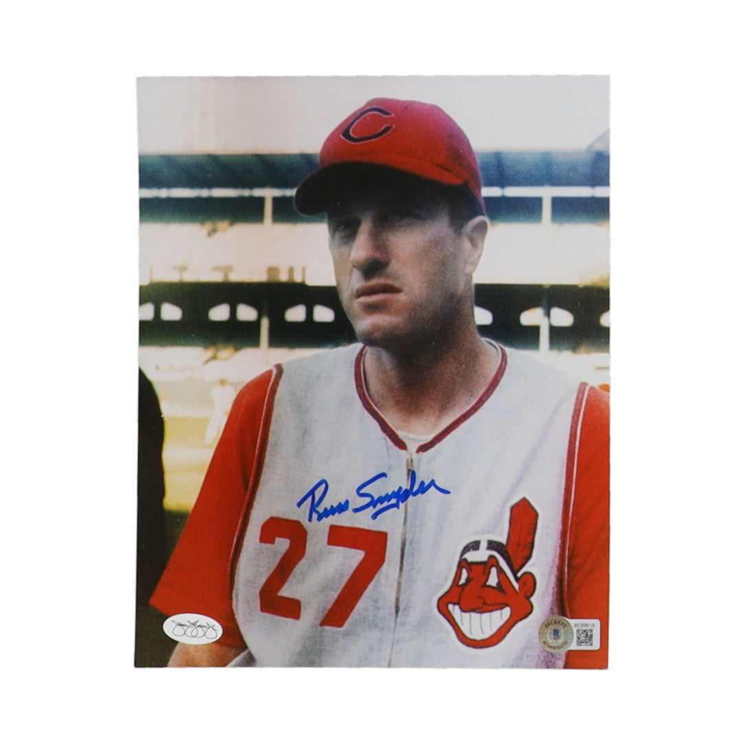 Russ Snyder Signed Indians 8x10 Photo (Beckett)