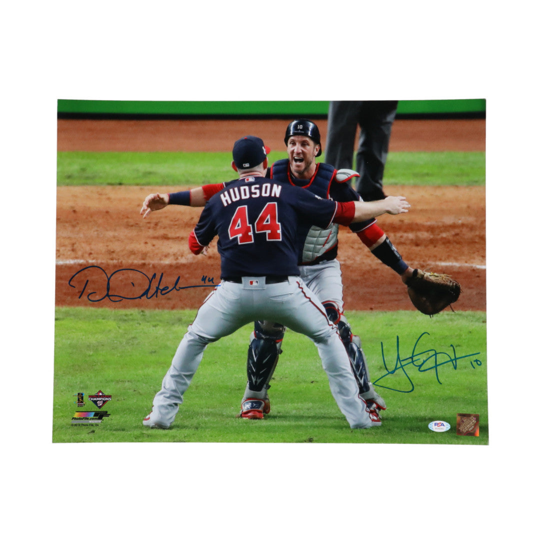 Daniel Hudson & Yan Gomez Signed Nationals 16x20 Photo (PSA)