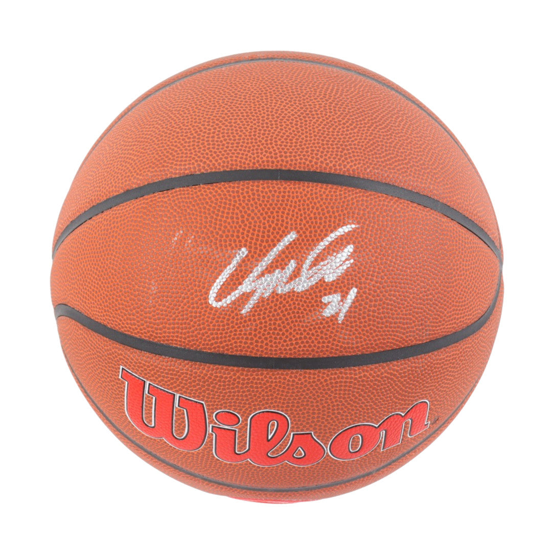 Dominique Wilkins Signed Hawks Logo NBA Basketball (JSA & Beckett)