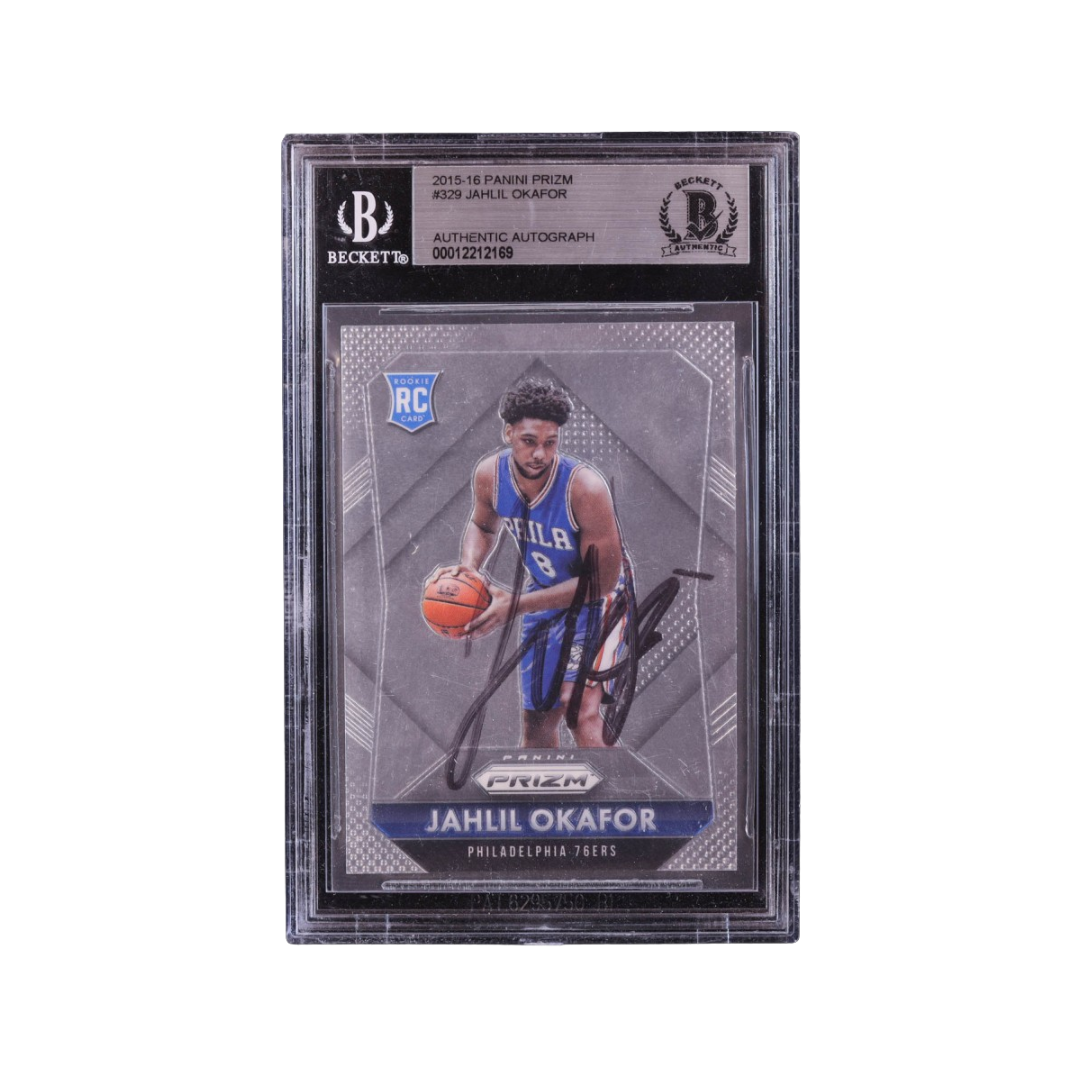 Jahil Okafor Signed 2015-16 Panini Prizm #329 RC (BGS)
