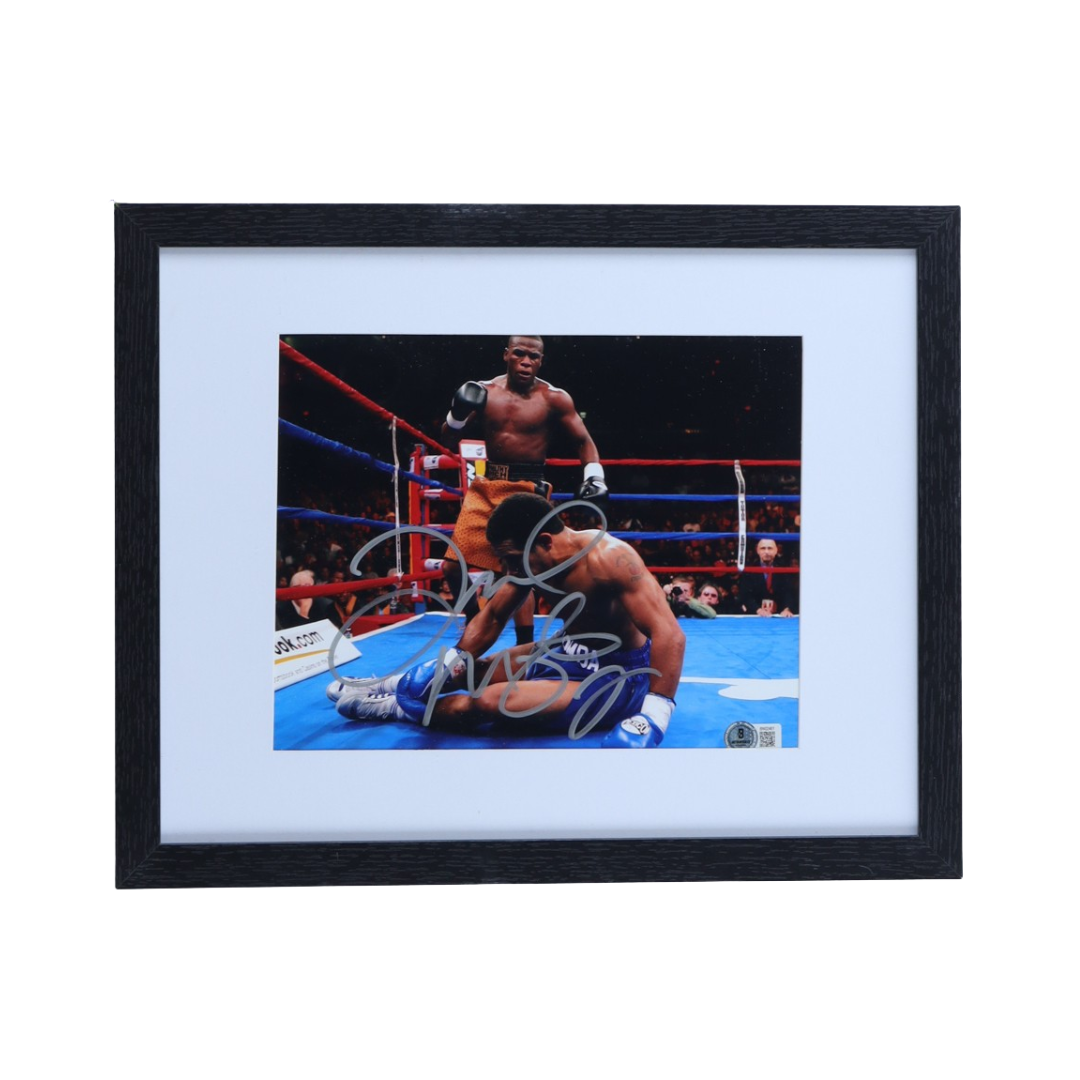 Floyd Mayweather Jr. Signed Custom Framed Photo Display (Beckett)