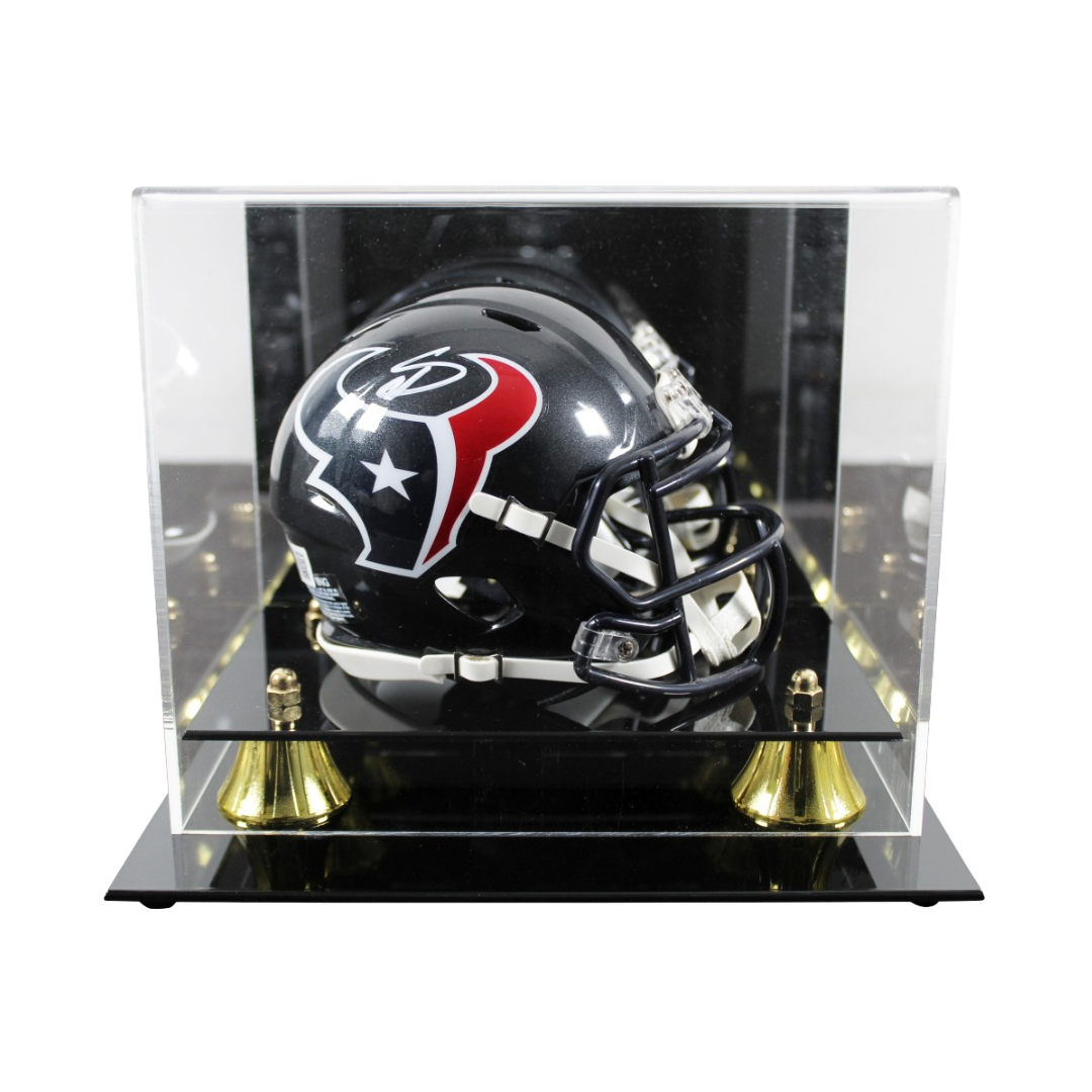 Stefon Diggs Signed Texans Speed Mini Helmet with Display Case (Beckett)