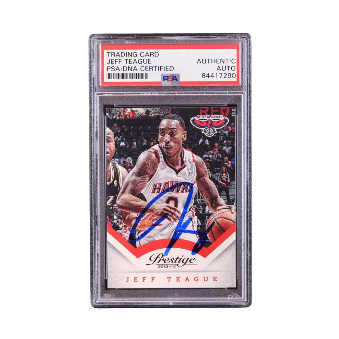 Jeff Teague Signed 2013-14 Prestige #22 (PSA)