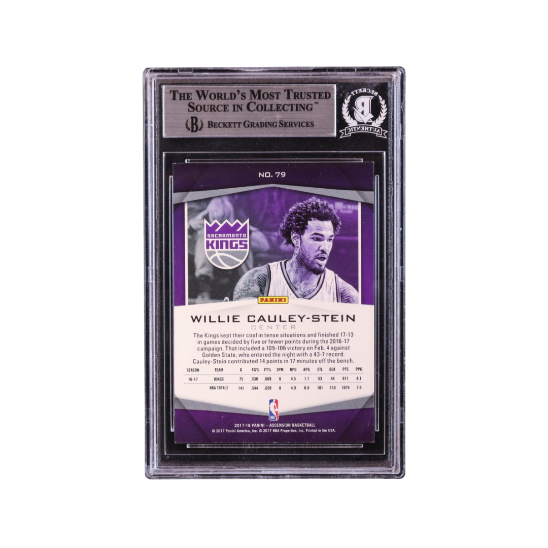 Willie Cauley-Stein Signed 2017-18 Panini Ascension #79 (BGS)