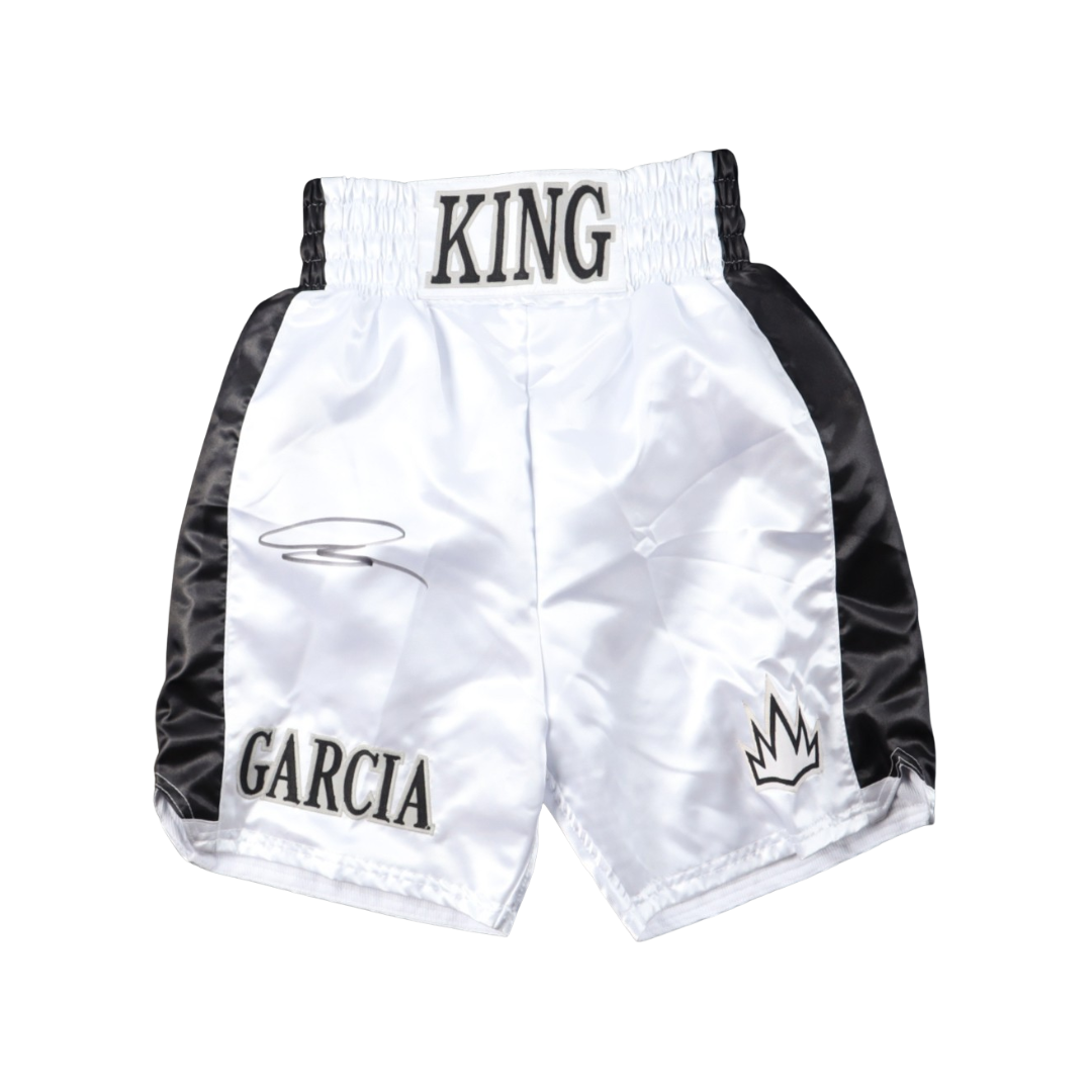 Ryan Garcia Signed Custom “King Ryan” Boxing Trunks (Beckett)