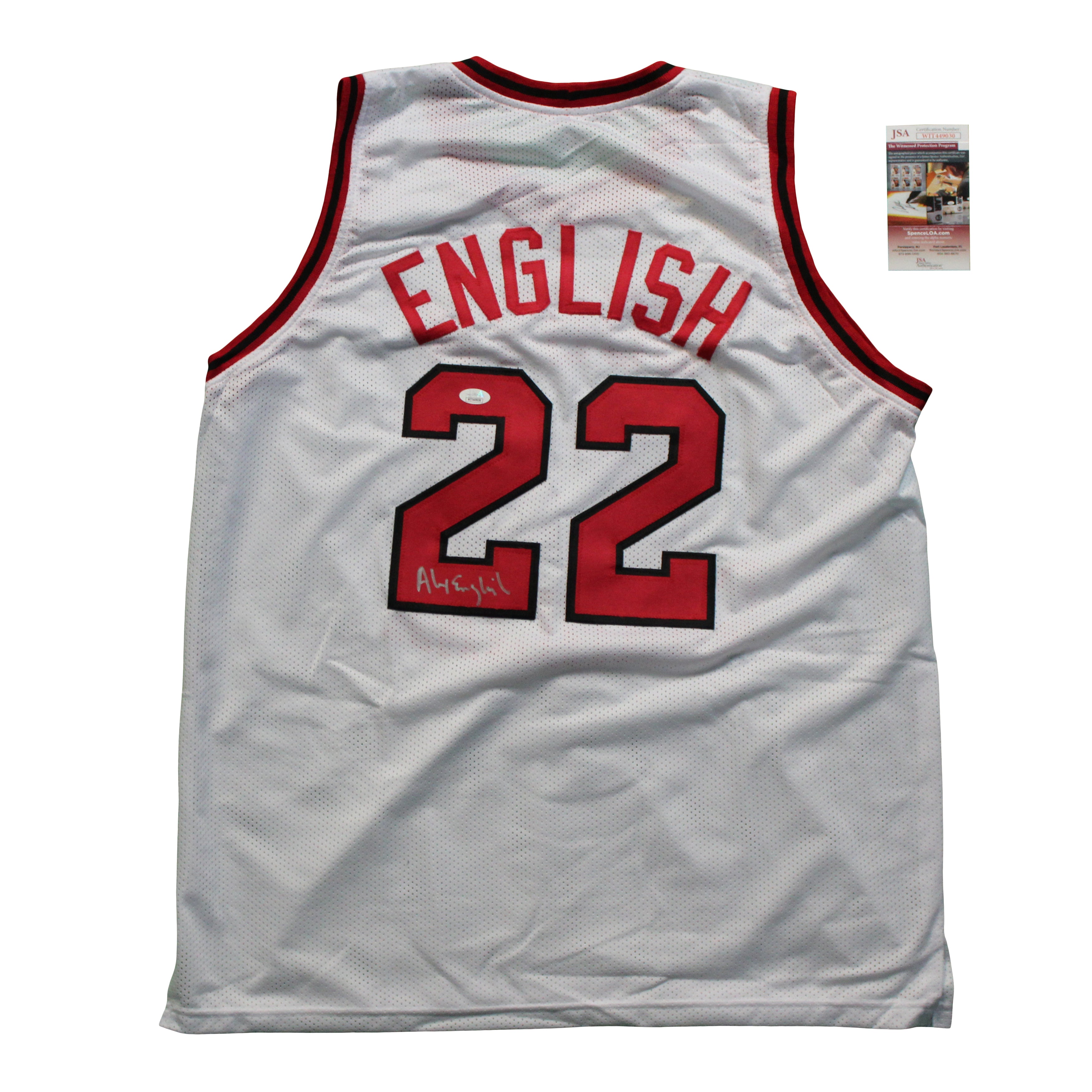 Alex English Signed Jersey (JSA COA)
