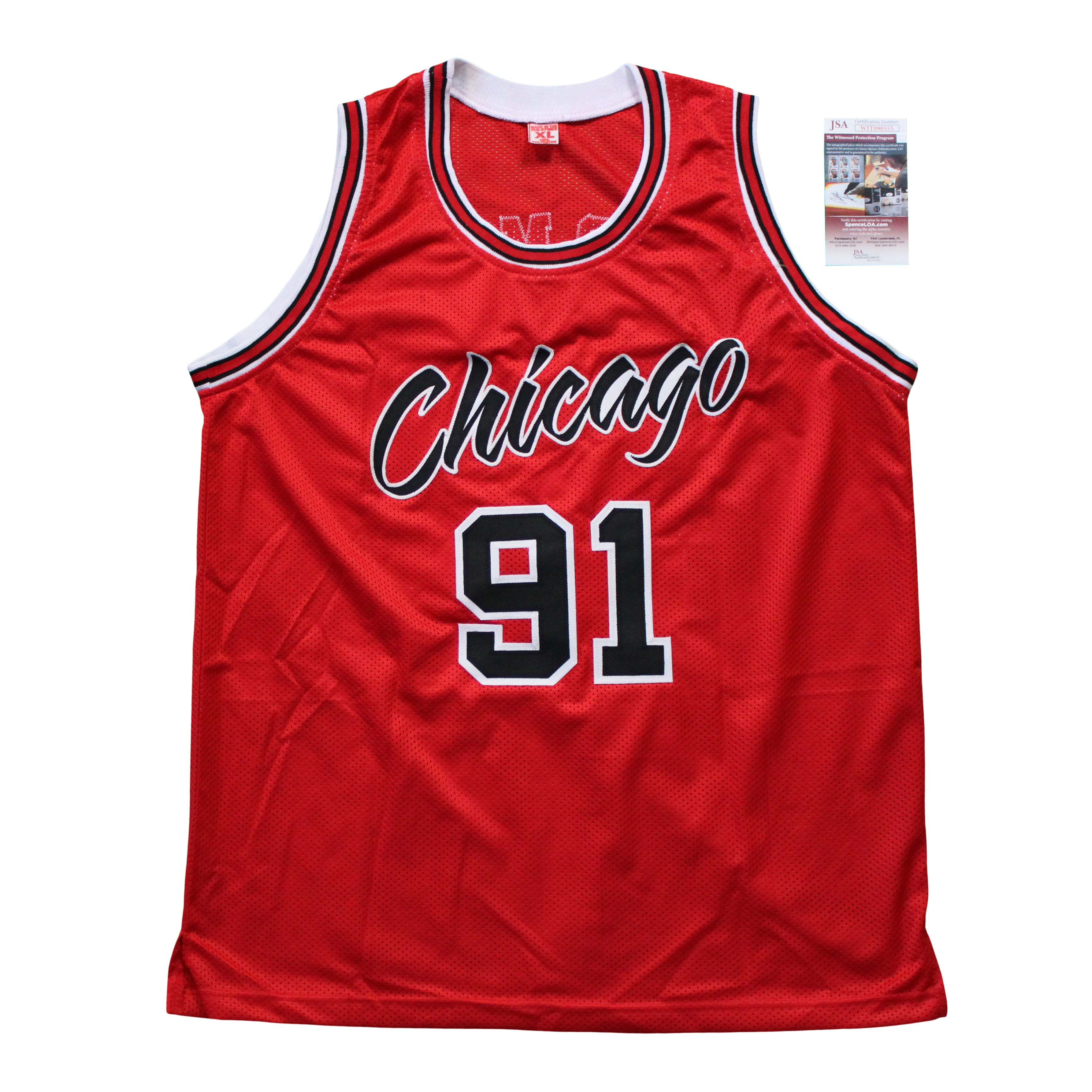 Dennis Rodman Signed Jersey (JSA COA)