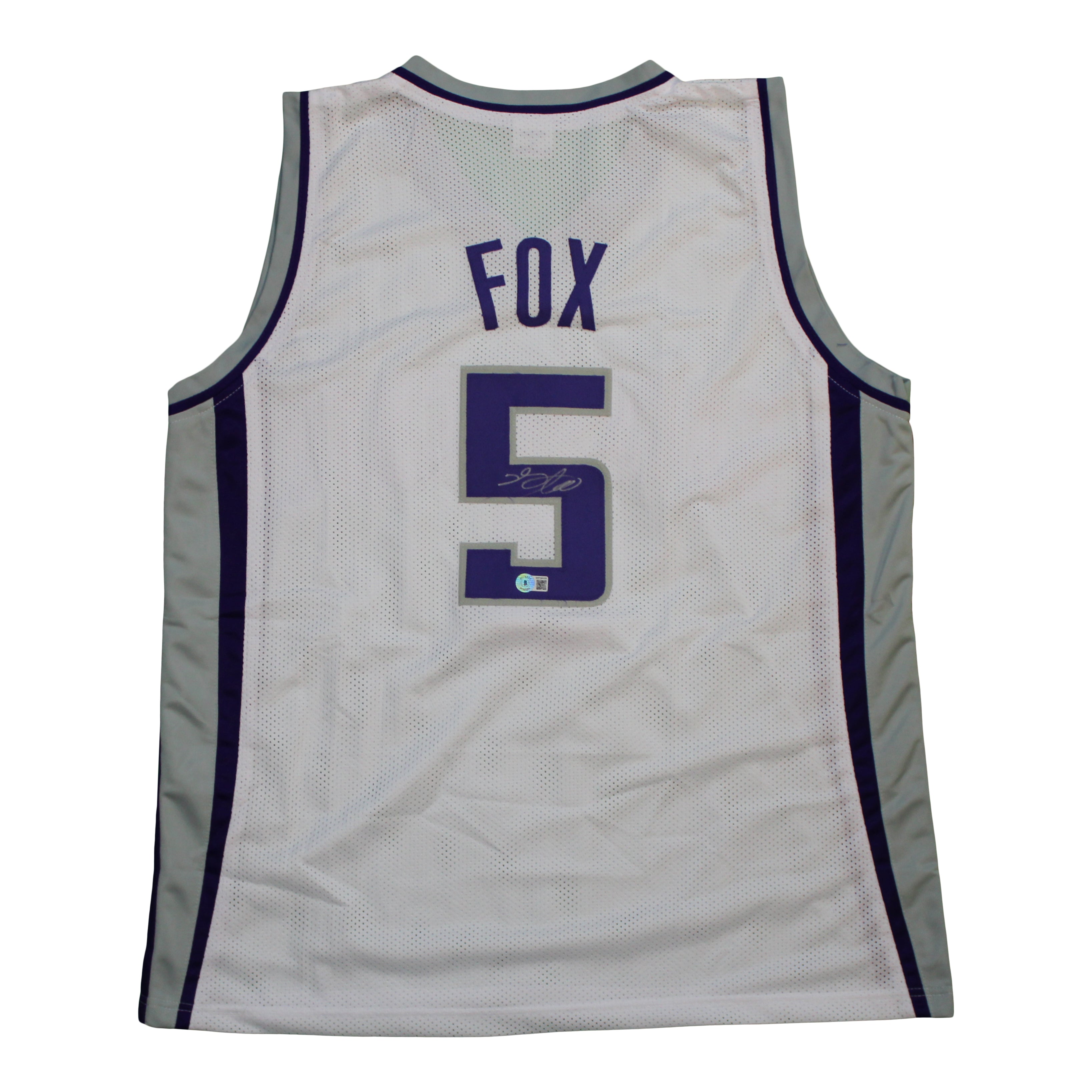 De'Aaron Fox Signed Jersey (Beckett Hologram)