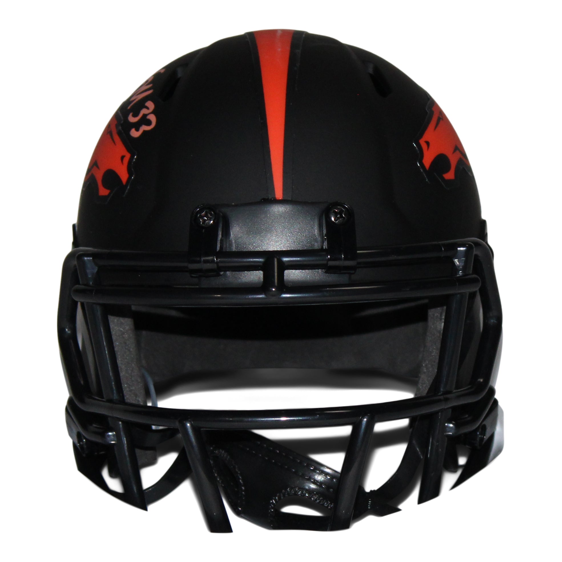 Javonte Williams Signed Broncos Eclipse Alternate Speed Mini Helmet (Beckett Hologram)